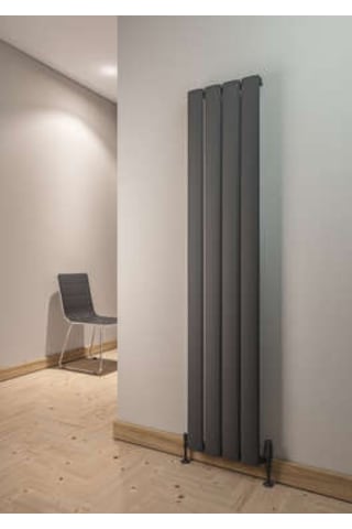 Warma Serez Dikey Alüminyum Radyatör 375x1800 Pütürlü Antrasit 7946