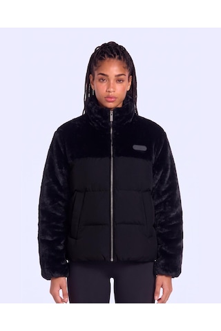 Kappa Elena Kadın Siyah Regular Sherpa Mont