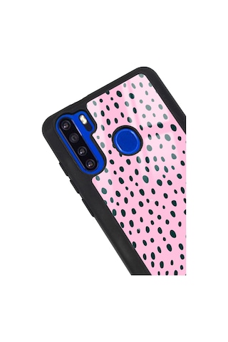 Reeder P13 Blue Max Pembe Benek Tasarımlı Glossy Telefon Kılıfı Siyah