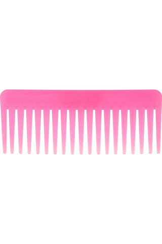 Samdoo Uzun Saçlar İçin Büyük Geniş Dişli Tarak - Statik Elektrikten Koruyucu - Evde Kullanıma Uygun - Pembe Logo Yok