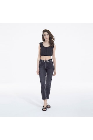 The Kooples Kadın Balon Kollu Siyah T-shırt