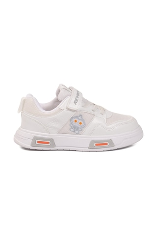 Reyber Beyaz Cırtlı Fileli Hafif Unisex Çocuk Spor Ayakkabı 026 F