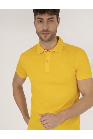 Pierre Cardin Erkek Sarı Basic Tişört 50262665-vr044 Sarı