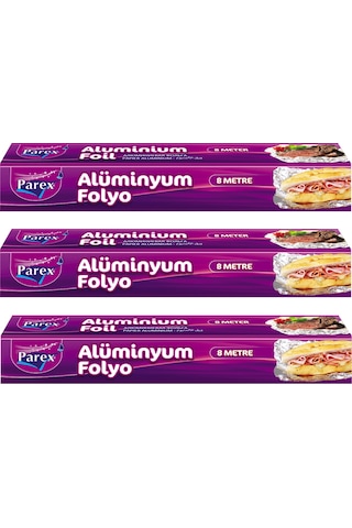 Alüminyum Folyo 8 Mt Üçlü Set