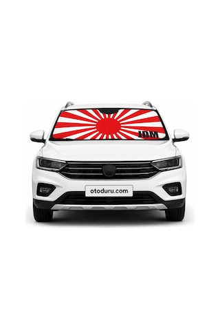 Oem Jdm Rising Sun Tasarımlı Dijital Baskılı Katlanabilir Ön Cam Güneşliği