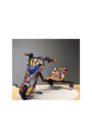 36v 350w Elektrikli Drift Scooter 3 Hızlı 25 Km/h 100 Kg Taşıma Kapasiteli Lacivert Lacivert