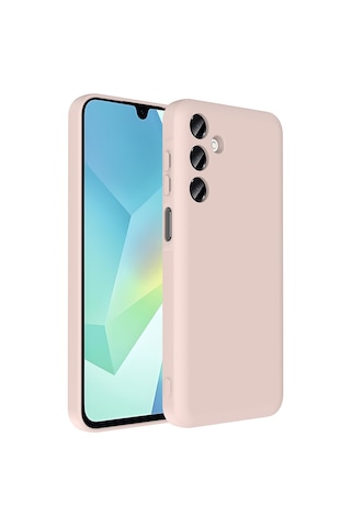 Samsung Uyumlu Galaxy A16 Kılıf Kamera Korumalı Kartlık Hazneli Zore Vitra Kapak Pembe