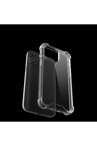 Apple Uyumlu iPhone 15 Pro Max Zore Nitro Anti Shock Silikon-renksiz Renksiz Renksiz