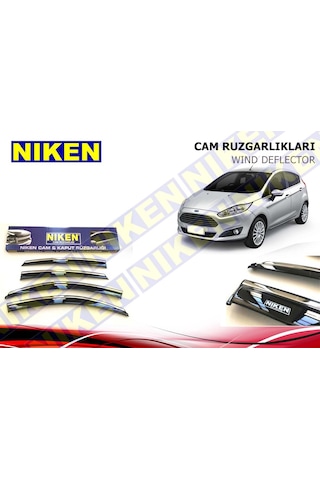 FORD FİESTA KROMLU CAM RÜZGARLIĞI 4LÜ 2010-2020