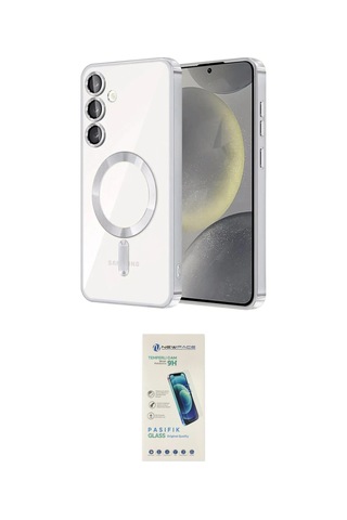 Cep 20-26 Samsung Uyumlu Galaxy A15 4g Kılıf Nova Işık Özel Seri İkili Koruma Seti Najmaddin Titan Gri