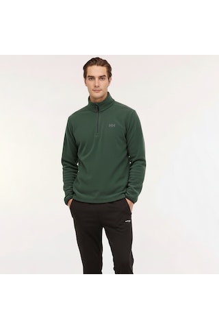 Helly Hansen Polar Mount Fleece Erkek Yeşil Dik Yaka Sweatshirt Yeşil
