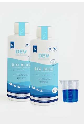 Dev Bio Blue Karavan Tuvalet Kaset Kimyasalı 1L-16 Doz 2 Adet