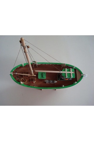 Türk Model 1/55 101 Svea İskandinav Balıkçı Teknesi, 29 Cm. Ahşap Model Kiti-55226