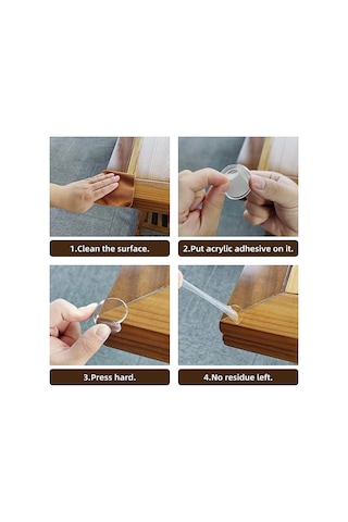 Silikon Şeffaf Masa Kenar , Köşe Koruması Plastik