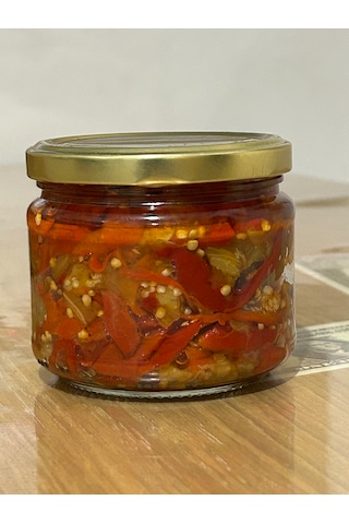 Farmlove Közlenmiş Patlıcan Biber Salatası Ev Yapımı - 280 Gr - Yeni Mahsül