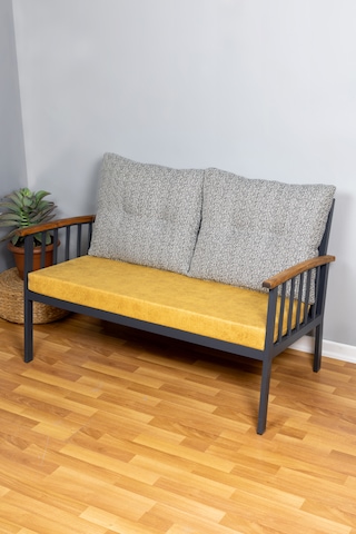 Bahçe Minderi İç Ve Dış Mekan Minderi Özel Ölçü 50x120x8cm Sarı