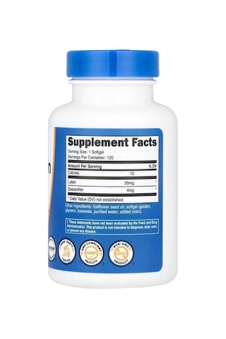 Nutricost Zeaxanthin With Lutein 120 Softgels