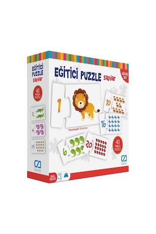 Games Eğitici Puzzle Sayılar 40 Parça-9051858154941