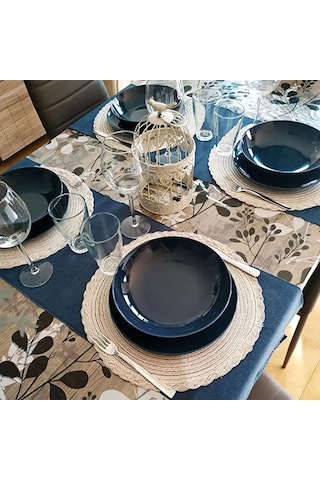 4 Adet Dokuma Amerikan Servisi Isı Yalıtım Matı Yuvarlak Masa Matları Yemek Masası Tencere Altlığı Bardak Altlığı Parti Düğün Ev Dekorasyon Aksesuarları 4 Adet Yeşil, Yuvarlak D18cm Diğer