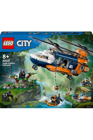 LEGO® City Orman Kaşifinin Helikopteri Kamp Yerinde 60437 - 8 Yaş & Üzeri Çocuklar için Yaratıcı Oyuncak Yapım Seti (881 Parça)