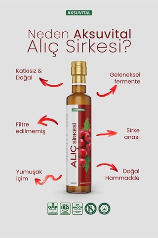 Alıç Sirkesi 500 Ml - Katkısız, Doğal Fermantasyon