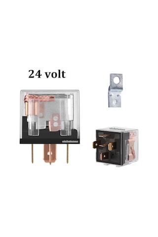 Mini Role 24v. 5 Uçlu. 40 A. Far. Korna. Fan. Lpg Röle