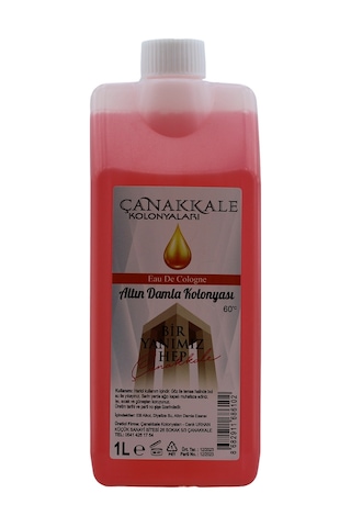 Çanakkale Kolonyaları Altın Damla Kolonyası Bidon Korumalı Kapak - Yeni Model 1 L