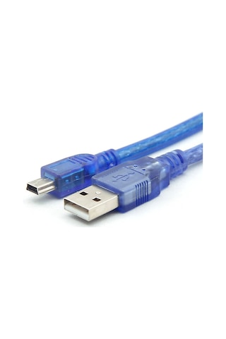 30cm Mini Usb Kablo Mavi 480 Mbps Usb 2.0 Hot