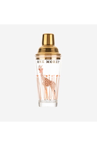 Zürafa Turuncu Cam Kokteyl Shaker 385 Ml