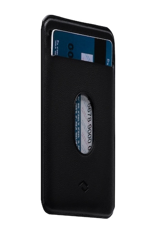 Pitaka Magez Card Sleeve 3.0 Pu Deri Magsafe Uyumlu Manyetik Kartlık Siyah
