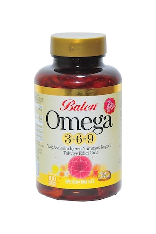 Balen Omega 3-6-9 Kapsülü 1585 Mg x 100 Yumuşak Kapsül