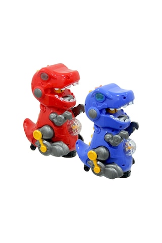 Birlik Pilli Işıklı Duman Püskürten Robot Trex