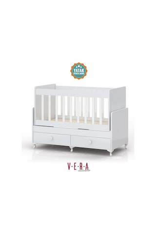 Veraexclusive Yataklı, Anne Yanı, Çekmeceli, Sallanır Beşik Beyaz