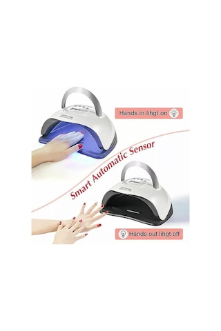 Skycity 57 Led 360w Uv Cila Lambası, 4 Zamanlayıcı, Hareket Sensörü Ve Hafıza Fonksiyonu İle Tüm Jeller İçin Ev Ve Salonu Uyumlu Kurutucu