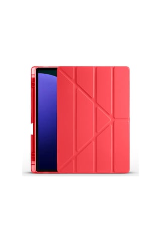 Teleplus Samsung Galaxy Uyumlu Tab S9 Plus Sm-x810 Kılıf Trifolding Standlı Kalemlikli Kapak Rd2 Kapaklı Kılıf
