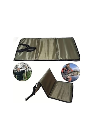 Elmpaly Sku 1 Portatif Katlanır Balıkçılık Çengel Çıkarma Pedi Nefes Alabilir Sünger Ped Dayanıklı Zeytin Yeşili Tasarım Ayarlanabilir Askı Kol Av Kampçılık Balıkçılık Aksesuarı