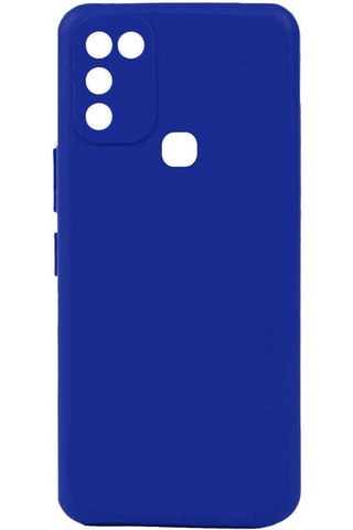 Noktaks - İnfinix Uyumlu İnfinix Hot 10 Play - Kılıf Mat Soft Esnek Biye Silikon - Mavi T21935 Mavi