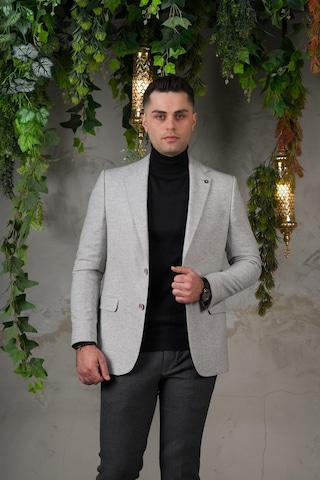 Sir Yünlü Mono Yaka Kaşmir Çift Yırtmaç 6 Drop Kışlık Erkek Tek Ceket Sr67502 001