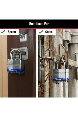 Master Lock Anahtarlı 5t Dış Mekan Asma Kilit, 2 Paket Anahtarlı