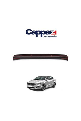 Cappafe Fiat Egea Arka Tampon Eşiği Koruma Mat Siyah Abs 2015- N11.8218