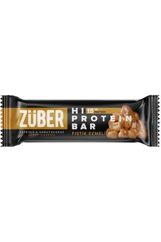 Züber Fıstık Ezmeli Yüksek Protein Bar 45 G - 12 Adet X 45Gr