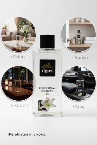 Ilgaz Elegance 80 Derece Beyaz Zambak Kolonyası Pet Şişe 400 ML