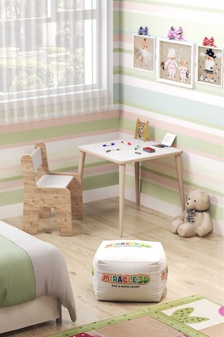 Miracle 3d Çocuk Oyun Etkinlik Çalışma Masası Ve Sırt Dayamalı Sandalye Aktivite Masası Atlantik