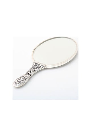 Altın Sepeti GA006 Turkuaz Taşlı Gümüş El Aynası