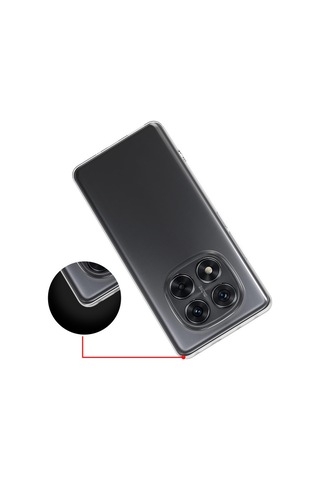Xiaomi Poco X7 Kılıf Süper Silikon Kılıf Şeffaf