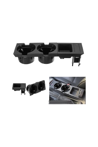 Bmw E46 Bardaklık Madeni Para Kutusu Set Siyah 51168217953 (523510393)