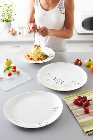 Frıends'Tıme Temperli Bıstro Desenli Et Tabağı 30 Cm L2905