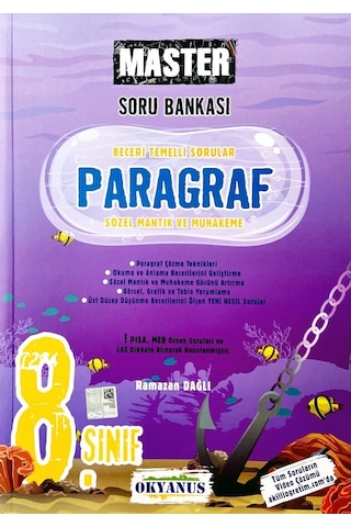8. Sınıf Master Paragraf Soru Bankası - Okyanus Yayıncılık - Ramazan Dağlı