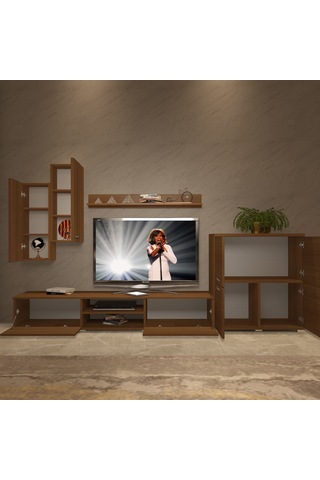 Decoraktiv Eko 6 Mdf Dvd Tv Ünitesi Tv Sehpası Ceviz