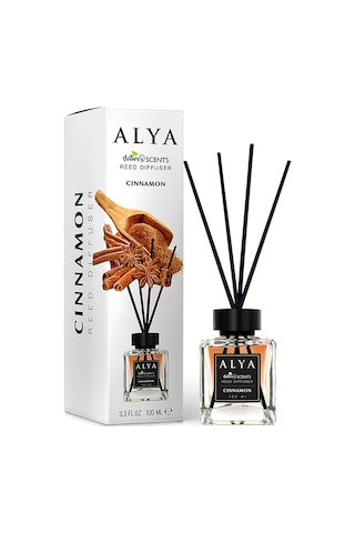 Alya Nature's Scents Cinnamon  + Melon + Lilly Of The Valley Bambu Çubuklu Oda Kokusu 3 x 100 ML 